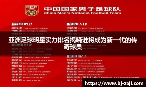 亚洲足球明星实力排名揭晓谁将成为新一代的传奇球员